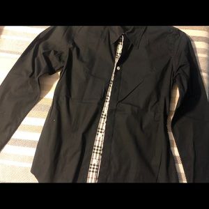 Black Burberry button up
